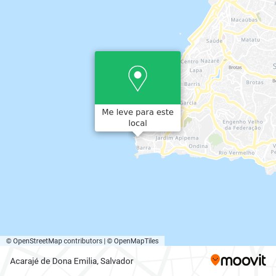 Acarajé de Dona Emilia mapa