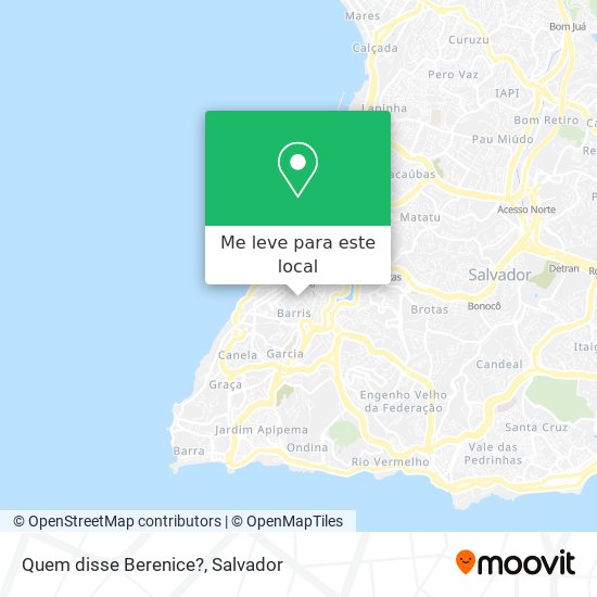 Quem disse Berenice? mapa