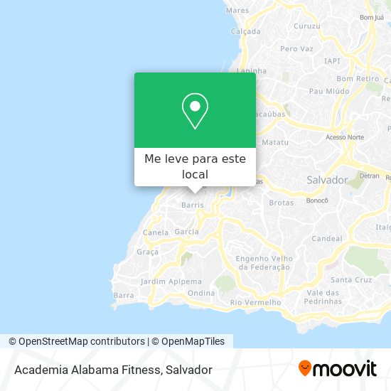 Academia Alabama Fitness mapa