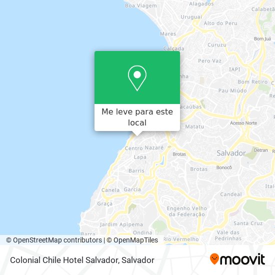 Colonial Chile Hotel Salvador mapa