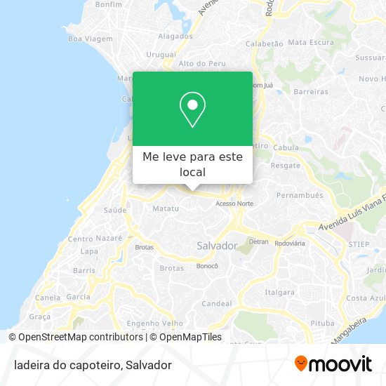 ladeira do capoteiro mapa