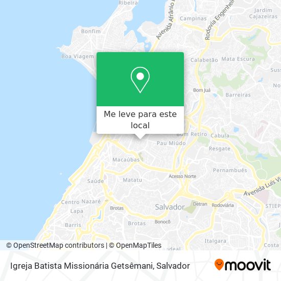 Igreja Batista Missionária Getsêmani mapa