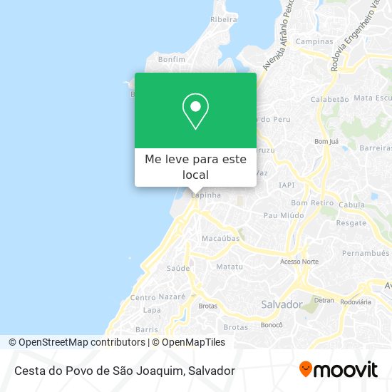 Cesta do Povo de São Joaquim mapa