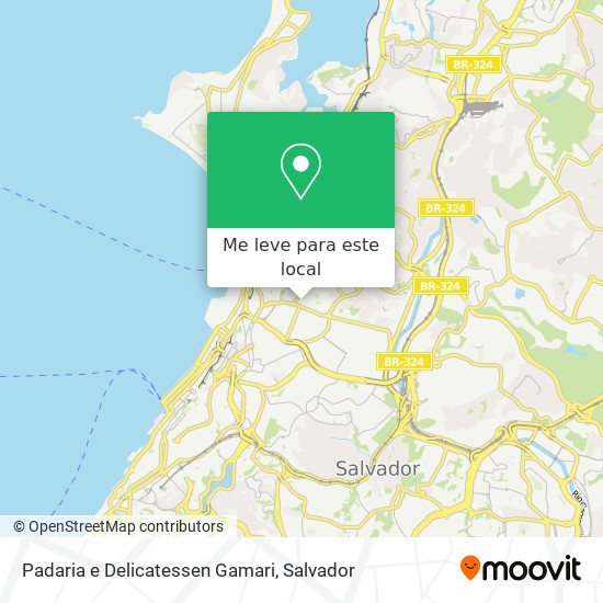 Padaria e Delicatessen Gamari mapa