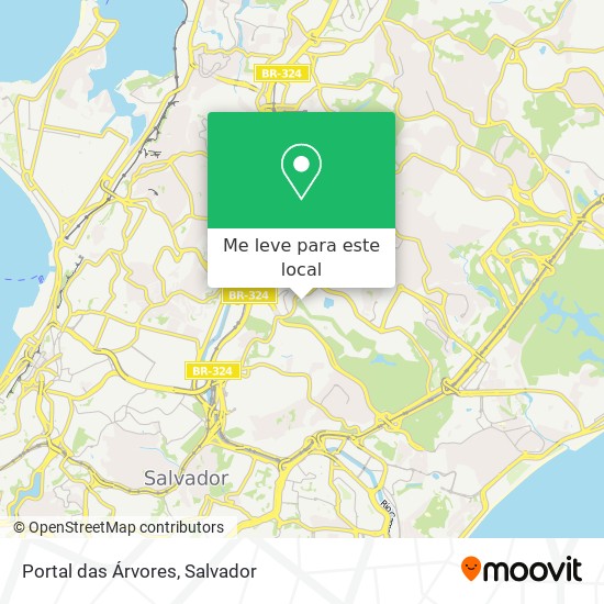 Portal das Árvores mapa