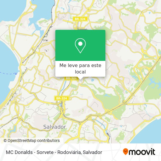 MC Donalds - Sorvete - Rodoviária mapa