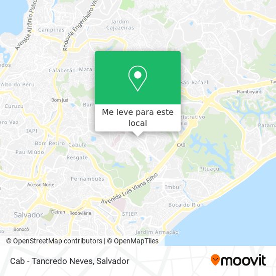 Cab - Tancredo Neves mapa