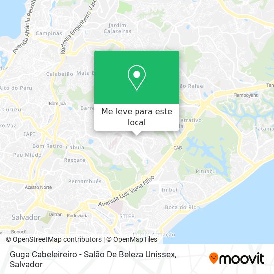 Guga Cabeleireiro - Salão De Beleza Unissex mapa