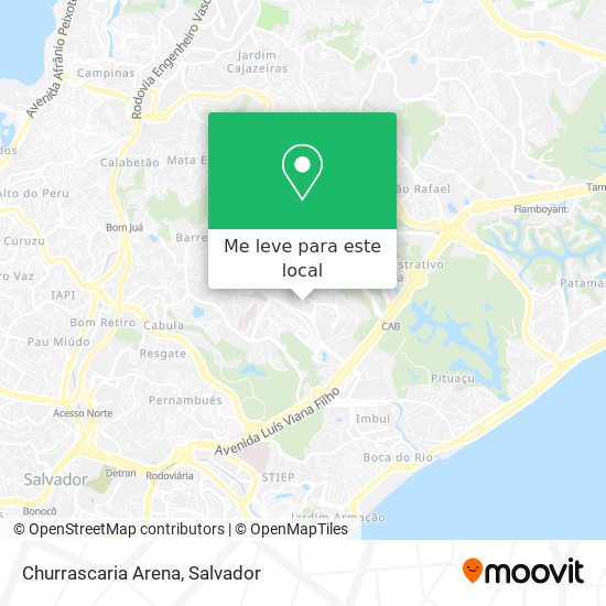 Churrascaria Arena mapa