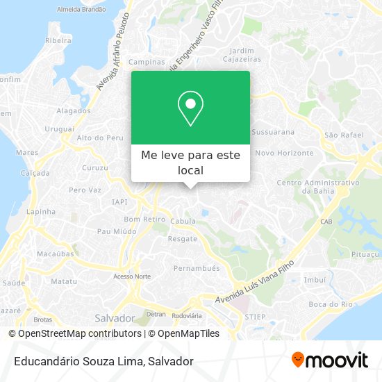 Educandário Souza Lima mapa