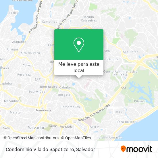 Condominio Vila do Sapotizeiro mapa