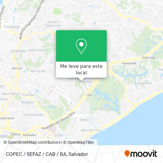 COPEC / SEFAZ / CAB / BA mapa
