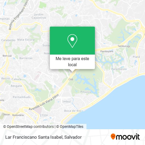 Lar Franciscano Santa Isabel mapa