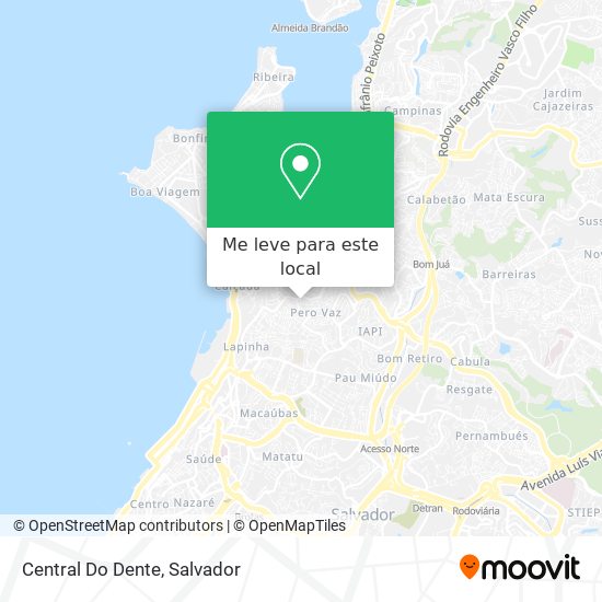 Central Do Dente mapa