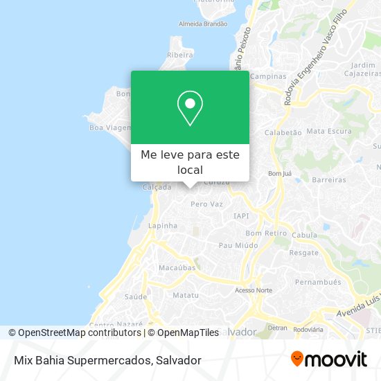 Mix Bahia Supermercados mapa