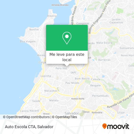 Auto Escola CTA mapa