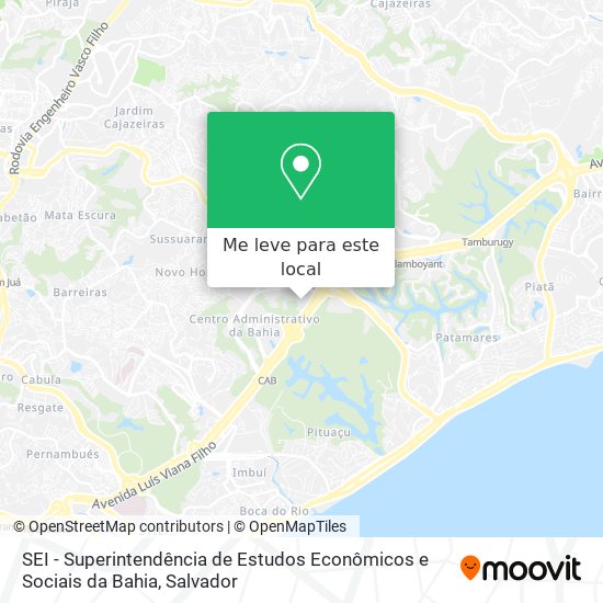 SEI - Superintendência de Estudos Econômicos e Sociais da Bahia mapa