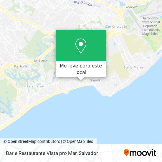 Bar e Restaurante Vista pro Mar mapa