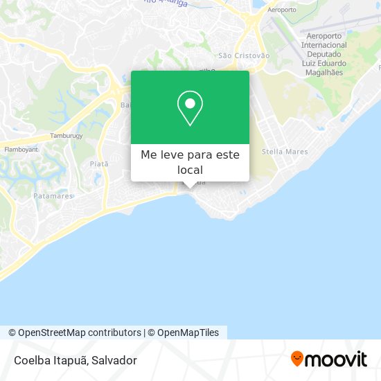 Coelba Itapuã mapa