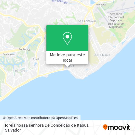 Igreja nossa senhora De Conceição de Itapuã mapa