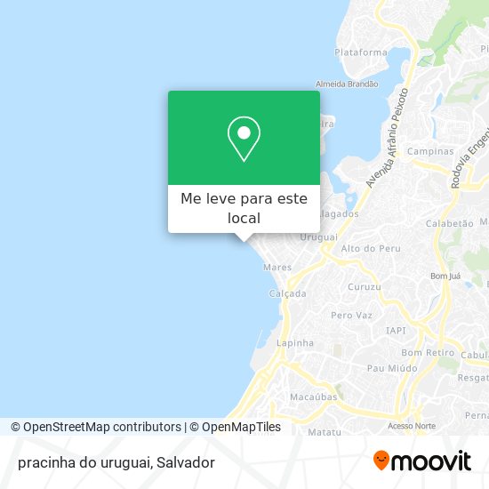 pracinha do uruguai mapa