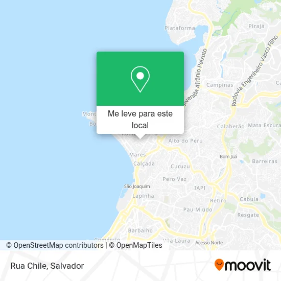 Rua Chile mapa
