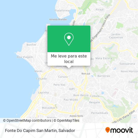 Fonte Do Capim San Martin mapa