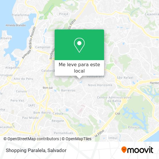 Shopping Paralela mapa