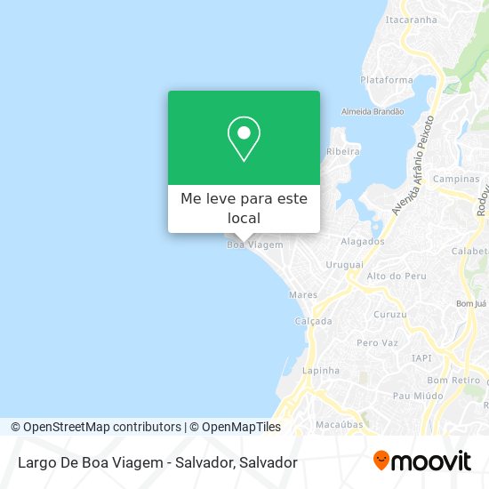 Largo De Boa Viagem - Salvador mapa