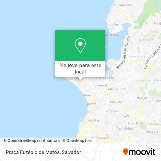 Praça Euzébio de Matos mapa