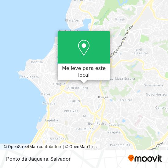 Ponto da Jaqueira mapa