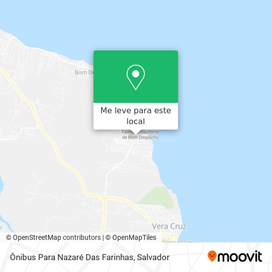 Ônibus Para Nazaré Das Farinhas mapa