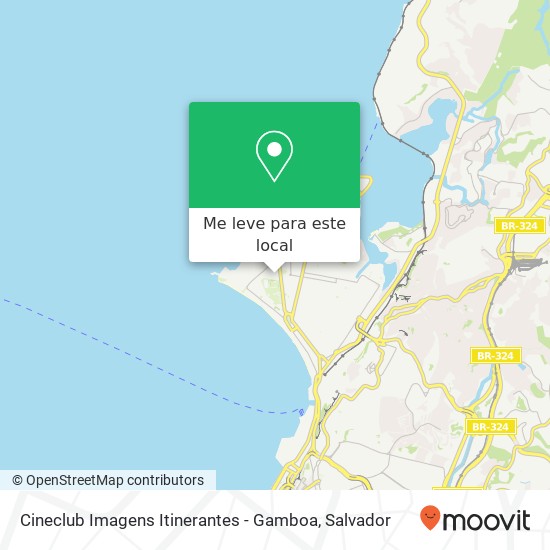 Cineclub Imagens Itinerantes - Gamboa mapa