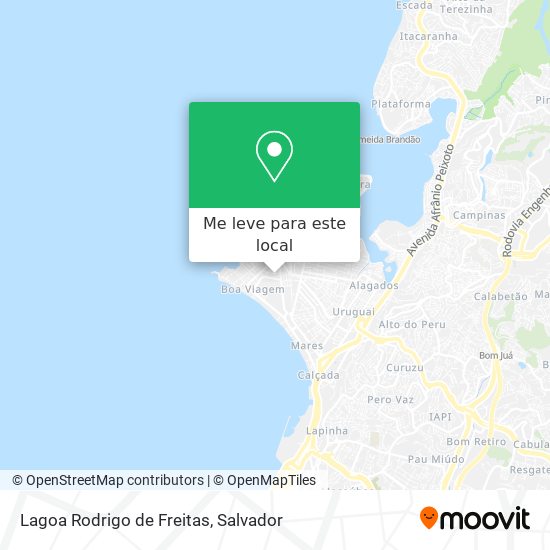 Lagoa Rodrigo de Freitas mapa