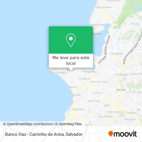 Banco Itau - Caminho de Areia mapa