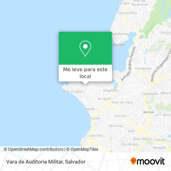 Vara de Auditoria Militar mapa