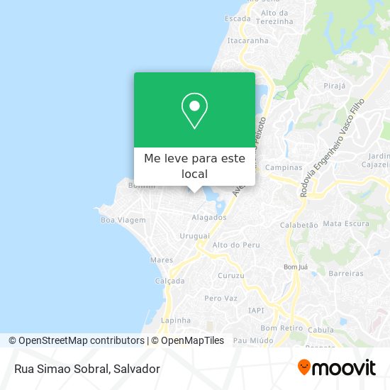 Rua Simao Sobral mapa