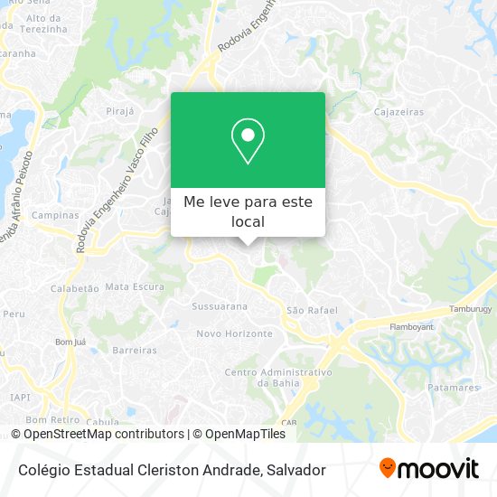 Colégio Estadual Cleriston Andrade mapa