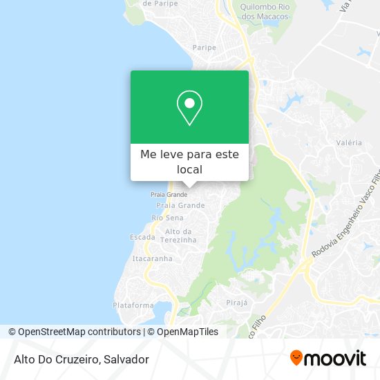 Alto Do Cruzeiro mapa