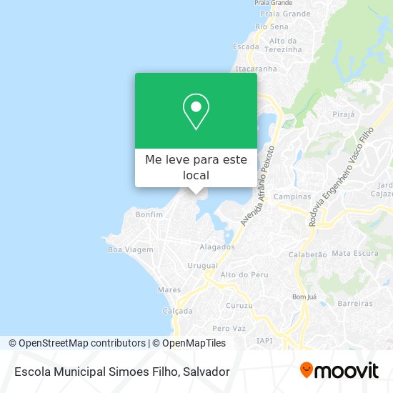 Escola Municipal Simoes Filho mapa