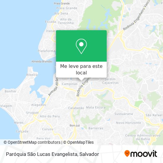 Paróquia São Lucas Evangelista mapa