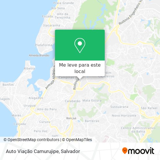 Auto Viação Camurujipe mapa