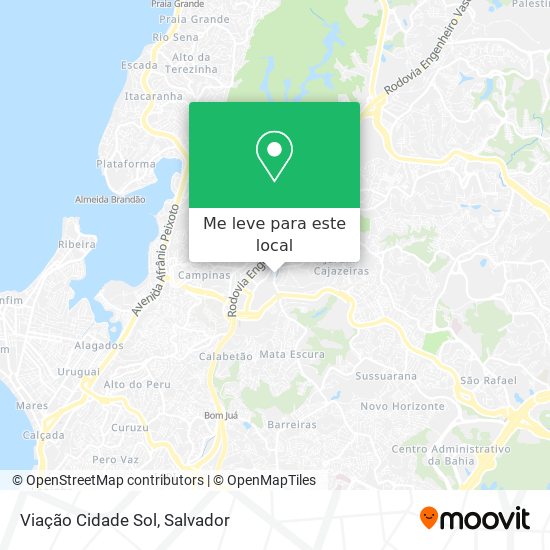 Viação Cidade Sol mapa