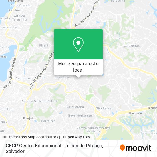 CECP Centro Educacional Colinas de Pituaçu mapa