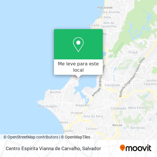 Centro Espirita Vianna de Carvalho mapa