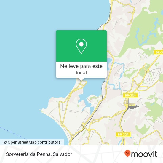 Sorveteria da Penha mapa