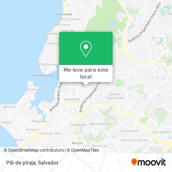 Pib de piraja mapa
