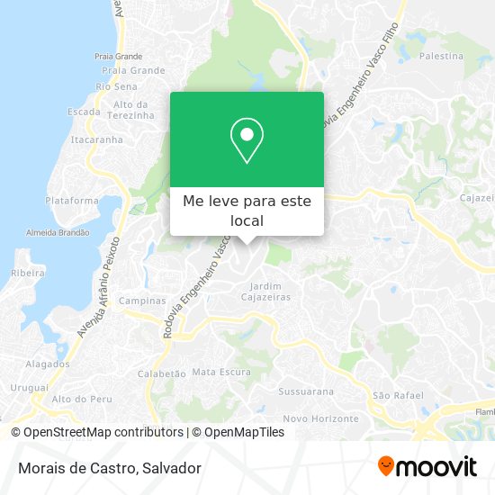 Morais de Castro mapa