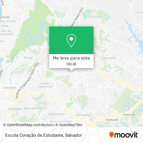 Escola Coração de Estudante mapa