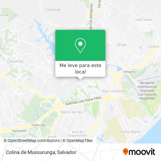 Colina de Mussurunga mapa